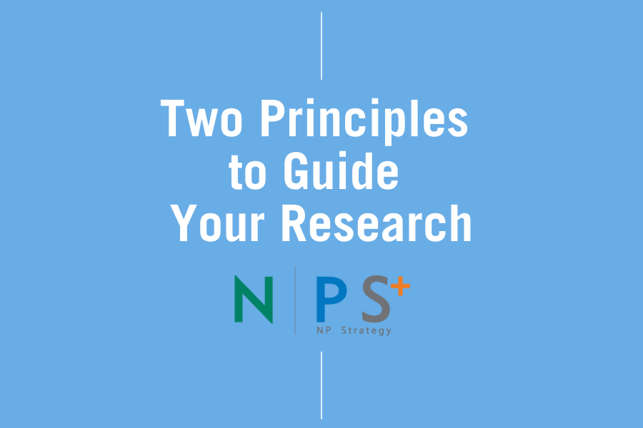 Two Principles to Guide your Research