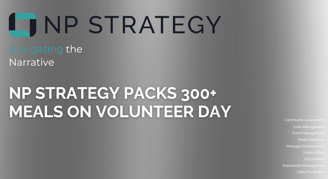 NP Strategy Packs 300+ Meals on Volunteer Day