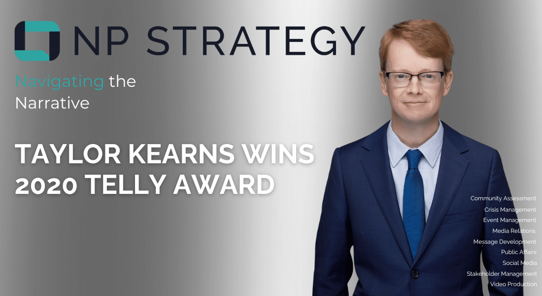 Taylor Kearns Wins 2020 Telly Award