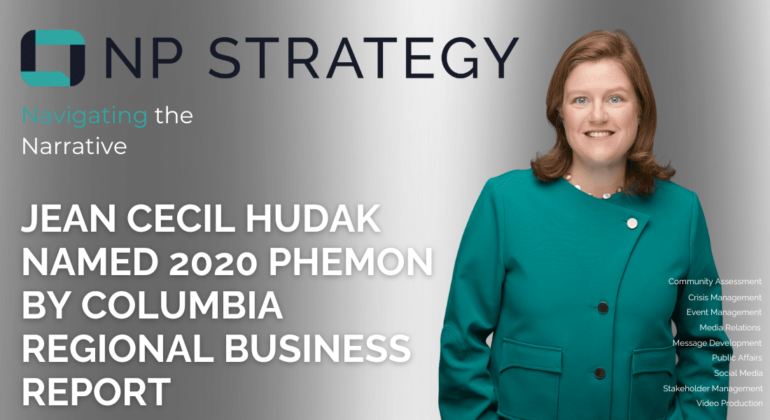 Jean Cecil Hudak Named 2020 Phenom by Columbia Regional Business Report