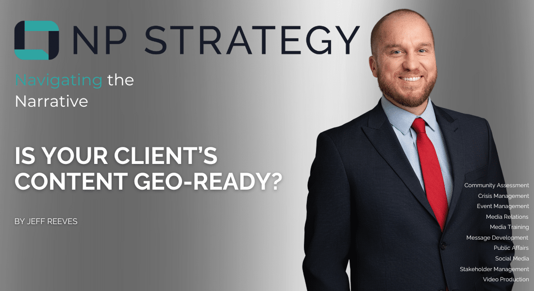 Is your client’s content GEO-ready?